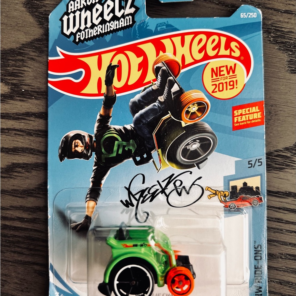 New! Hot Wheels Aaron “Wheelz”Fotheringham 2019 65/250 Collectable